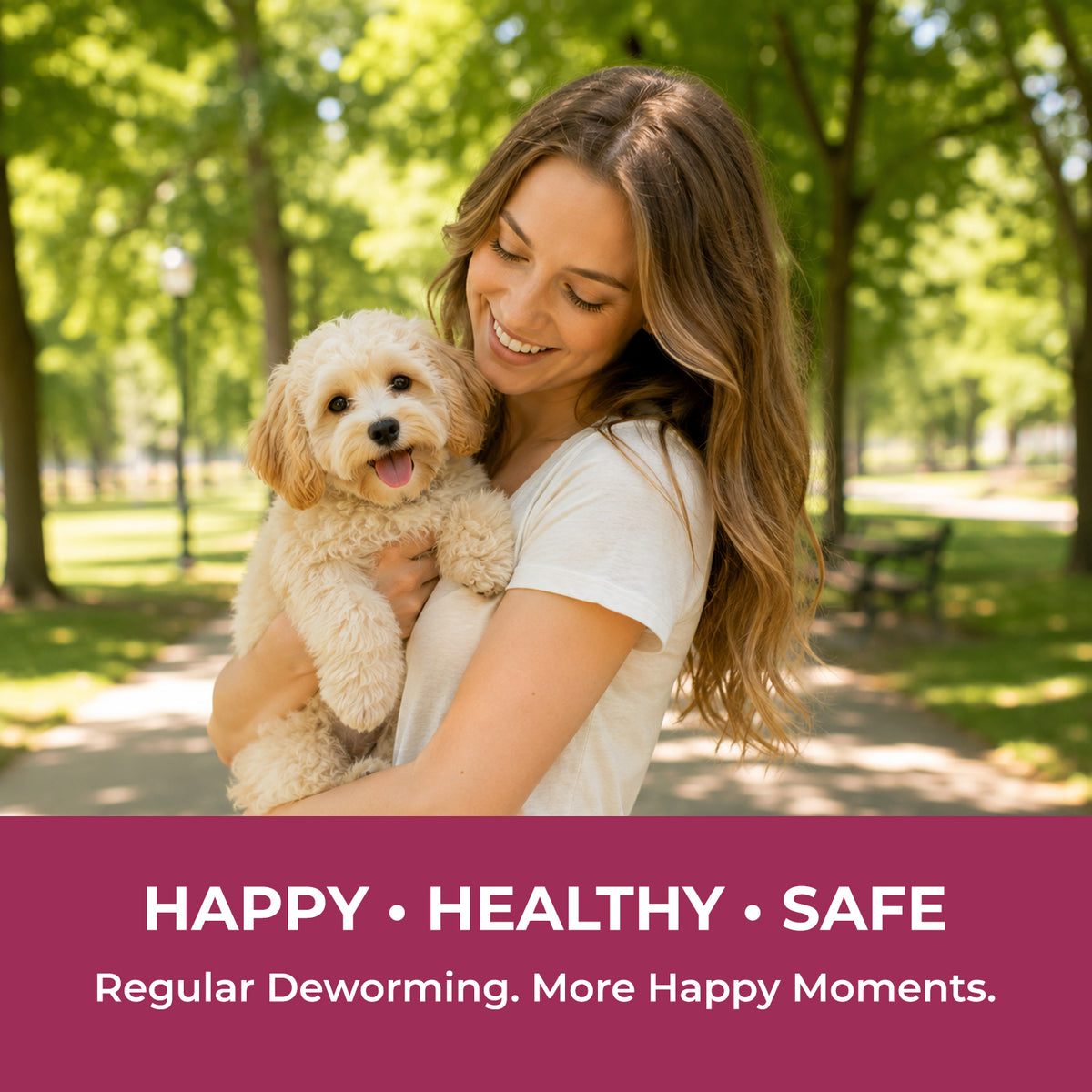 7 Way Dewormer for Dogs, Broad Spectrum Deowrmer for Roundworms, Hookworms, Tapeworms, Whipworms, Dog Dewormer for Small Dogs & Puppies, 12 Tablets