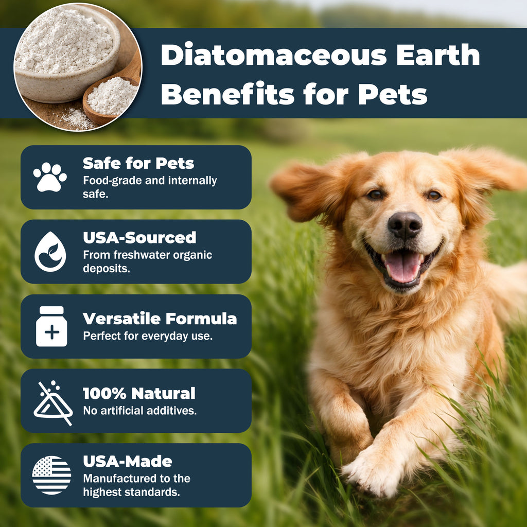 VivaElixir Diatomaceous Earth for Dogs – Trusted Protection, Naturally