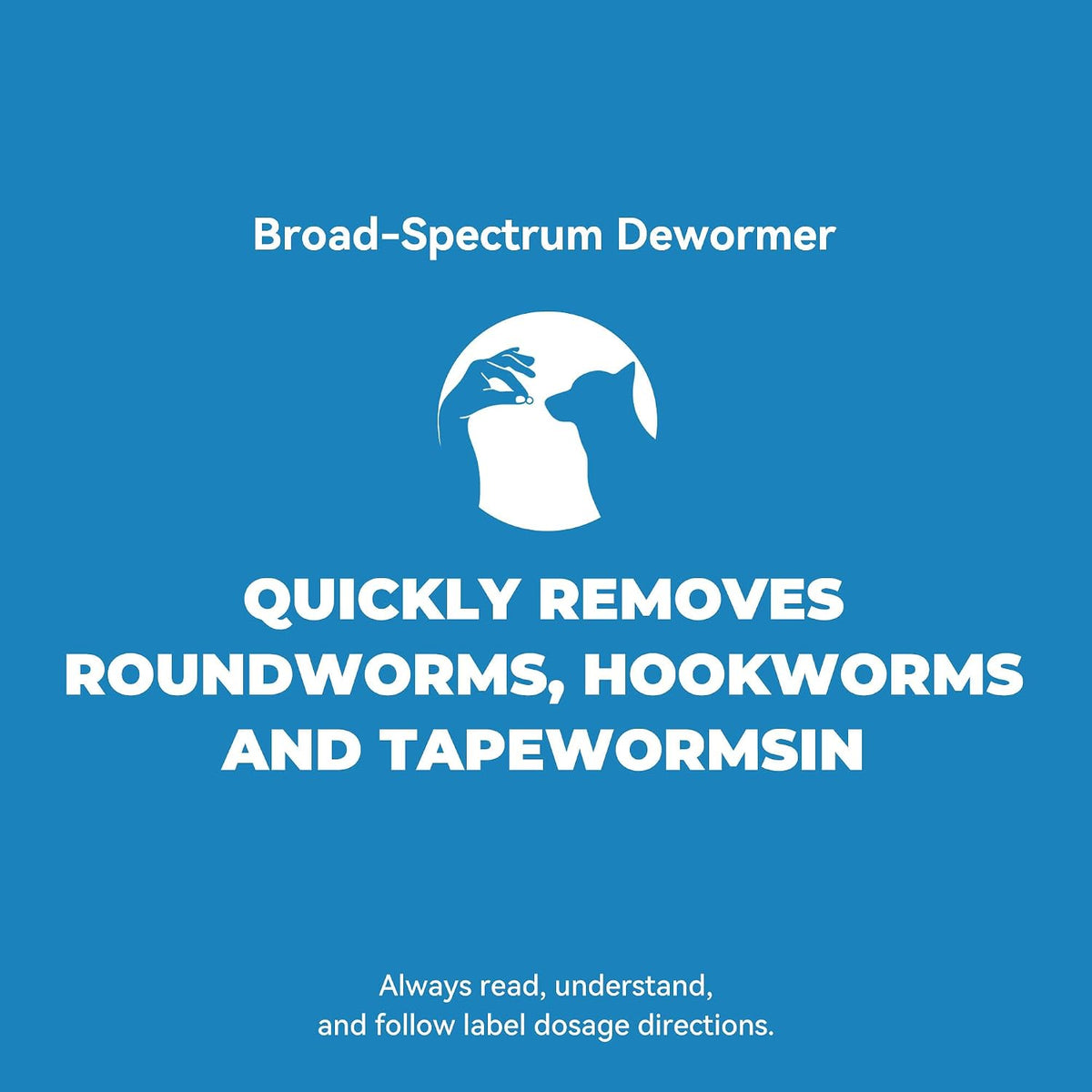 Dewormer for Dogs（Fenbendazole 222mg），Treatment and Control of Tapeworm，Roundworm，Hookworm，Whipworms，Lungworm & Giardia for Small，Medium & Large Dogs, Palatable Beef Flavor，Easy Dosing，30 Tablets