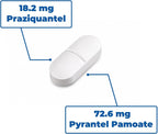 7 Way De-Wormer Chewable Tablets for Dogs & Cats, Pyrantel Pamoate and Praziquantel Formula, for Cats and Kittens 2-16 Ibs, 50 Count