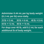 Pyrantel Pamoate De-wormer for Medium and Large Dogs, Oral Treatment for Tapeworm, Roundworm & Hookworm