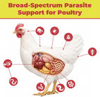 vermectin for Chickens, Poultry Dewormer 10 mg/mL Liquid for Worm, Mite & Lice Care Support, Oral Suspension with Dosing Syringe, for Backyard Chickens & Poultry Flocks, 1.01 oz
