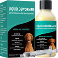 Pyrantel Pamoate De-wormer for Medium and Large Dogs, Oral Treatment for Tapeworm, Roundworm & Hookworm