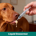 Pyrantel Pamoate De-wormer for Medium and Large Dogs, Oral Treatment for Tapeworm, Roundworm & Hookworm
