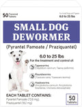 De-Wormer for Puppies and Small Dogs, Dewormer Chewables, (pyrantel pamoate/praziquantel) Controls Tapeworms, Roundworms & Hookworms, Easy to Administer Canine Worm Treatment