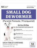 De-Wormer for Puppies and Small Dogs, Dewormer Chewables, (pyrantel pamoate/praziquantel) Controls Tapeworms, Roundworms & Hookworms, Easy to Administer Canine Worm Treatment