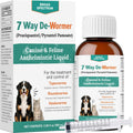 Dewormer for Dogs and Cats | Praziquantel 114 mg & Pyrantel Pamoate 114 mg | Broad Spectrum Dog Dewormer for Tapeworms, Roundworms & Hookworms | 3.38 fl oz (100 mL)